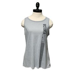 VICTORIA'S SECRET SPORT Gray & Black‎ Tank Top - Size M